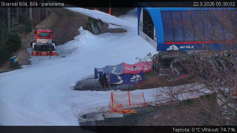 Skiareál Bílá - Bílá - panorama - 22.3.2026 v 05:30