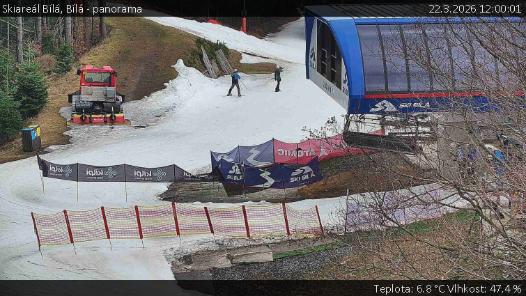 Skiareál Bílá - Bílá - panorama - 22.3.2026 v 12:00