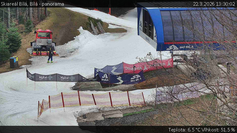 Skiareál Bílá - Bílá - panorama - 22.3.2026 v 13:30