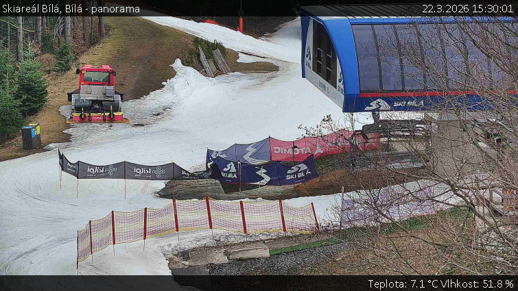 Skiareál Bílá - Bílá - panorama - 22.3.2026 v 15:30