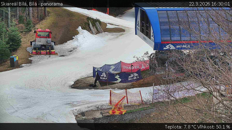 Skiareál Bílá - Bílá - panorama - 22.3.2026 v 16:30