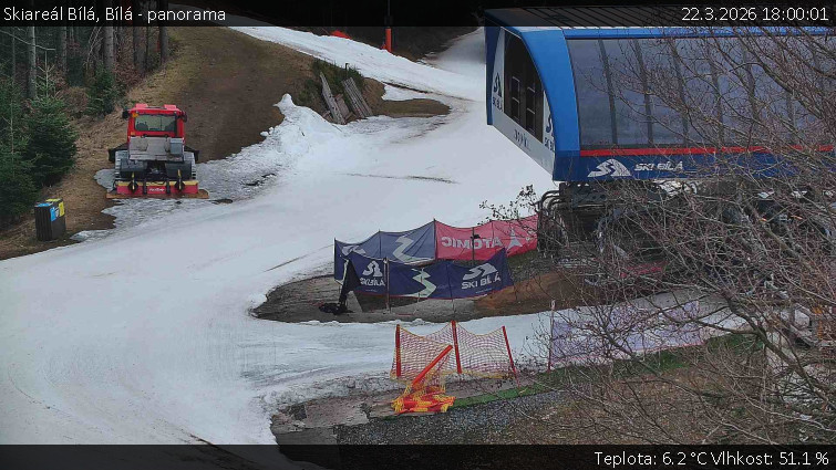 Skiareál Bílá - Bílá - panorama - 22.3.2026 v 18:00