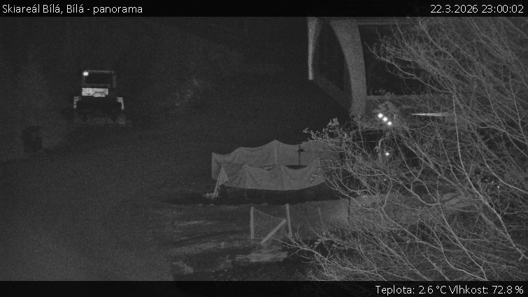 Skiareál Bílá - Bílá - panorama - 22.3.2026 v 23:00