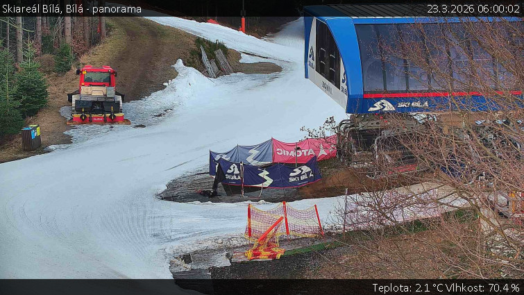 Skiareál Bílá - Bílá - panorama - 23.3.2026 v 06:00