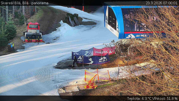 Skiareál Bílá - Bílá - panorama - 23.3.2026 v 07:00