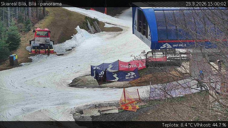 Skiareál Bílá - Bílá - panorama - 23.3.2026 v 15:00