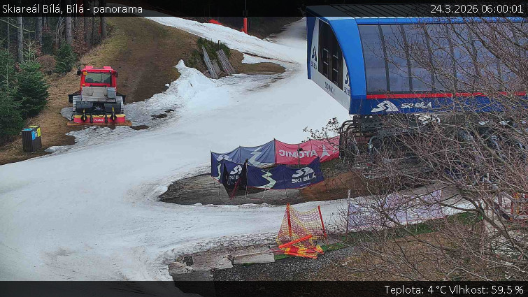 Skiareál Bílá - Bílá - panorama - 24.3.2026 v 06:00