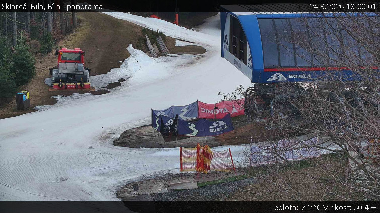 Skiareál Bílá - Bílá - panorama - 24.3.2026 v 18:00