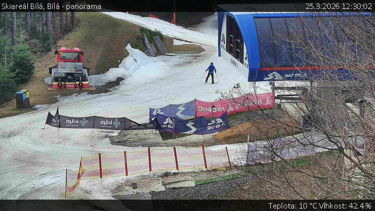 Skiareál Bílá - Bílá - panorama - 25.3.2026 v 12:30