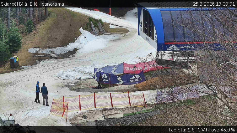 Skiareál Bílá - Bílá - panorama - 25.3.2026 v 13:30