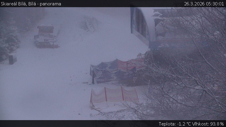 Skiareál Bílá - Bílá - panorama - 26.3.2026 v 05:30