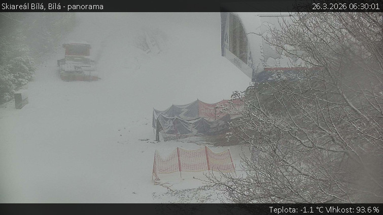 Skiareál Bílá - Bílá - panorama - 26.3.2026 v 06:30