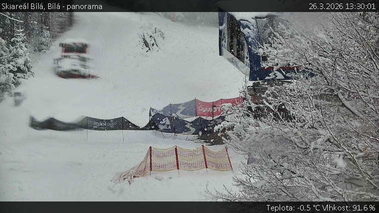 Skiareál Bílá - Bílá - panorama - 26.3.2026 v 13:30