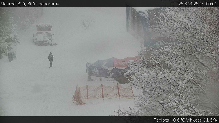 Skiareál Bílá - Bílá - panorama - 26.3.2026 v 14:00
