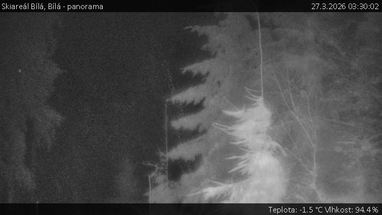 Skiareál Bílá - Bílá - panorama - 27.3.2026 v 03:30