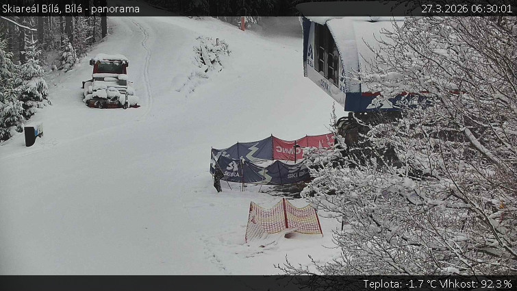 Skiareál Bílá - Bílá - panorama - 27.3.2026 v 06:30