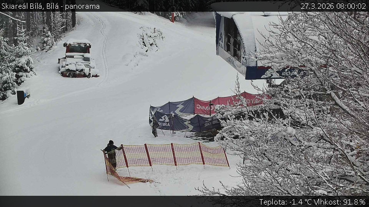 Skiareál Bílá - Bílá - panorama - 27.3.2026 v 08:00