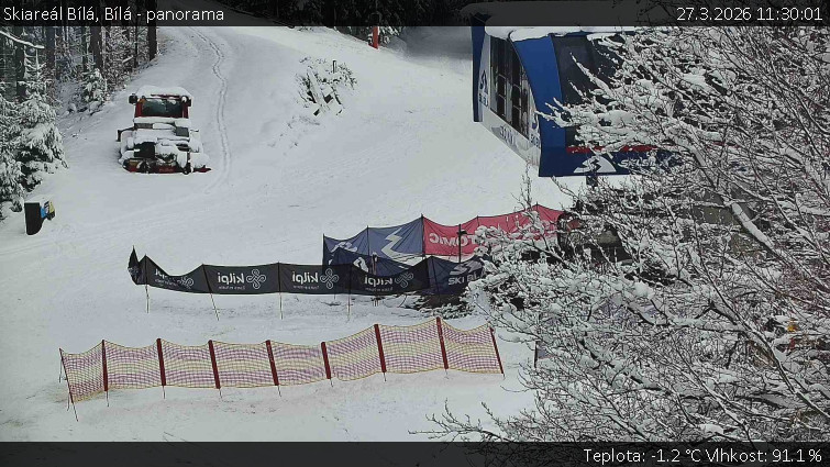 Skiareál Bílá - Bílá - panorama - 27.3.2026 v 11:30
