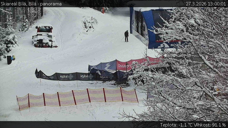Skiareál Bílá - Bílá - panorama - 27.3.2026 v 13:00