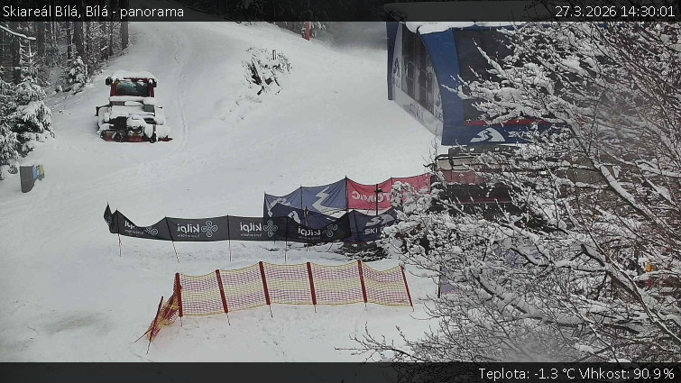 Skiareál Bílá - Bílá - panorama - 27.3.2026 v 14:30