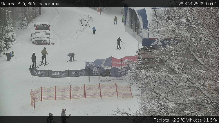 Skiareál Bílá - Bílá - panorama - 28.3.2026 v 09:00
