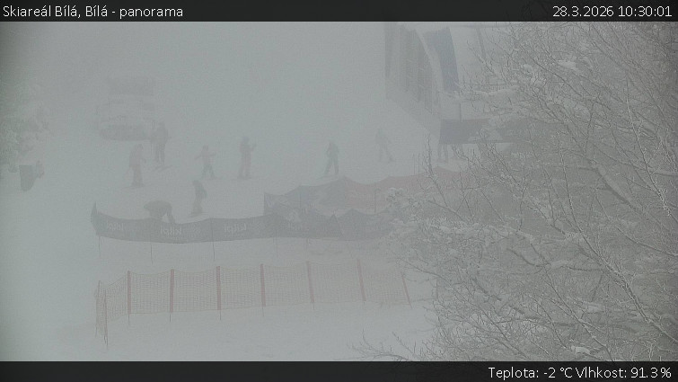 Skiareál Bílá - Bílá - panorama - 28.3.2026 v 10:30