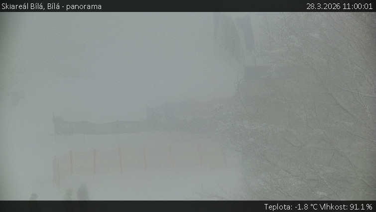 Skiareál Bílá - Bílá - panorama - 28.3.2026 v 11:00