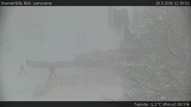 Skiareál Bílá - Bílá - panorama - 28.3.2026 v 12:30