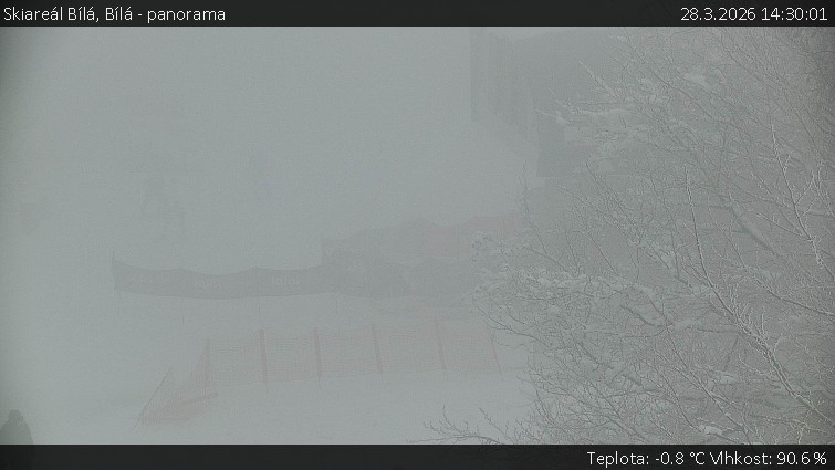 Skiareál Bílá - Bílá - panorama - 28.3.2026 v 14:30
