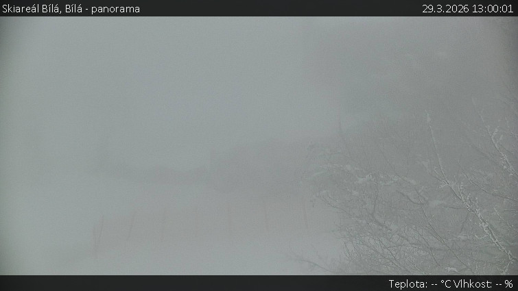 Skiareál Bílá - Bílá - panorama - 29.3.2026 v 13:00