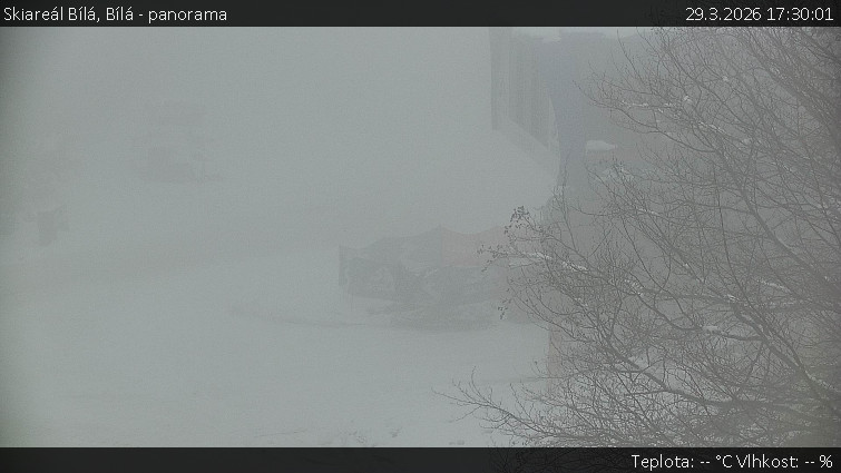 Skiareál Bílá - Bílá - panorama - 29.3.2026 v 17:30