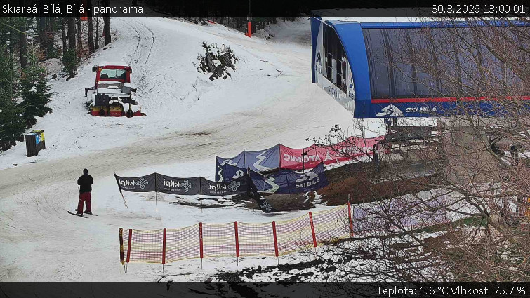 Skiareál Bílá - Bílá - panorama - 30.3.2026 v 13:00