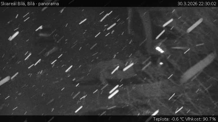 Skiareál Bílá - Bílá - panorama - 30.3.2026 v 22:30