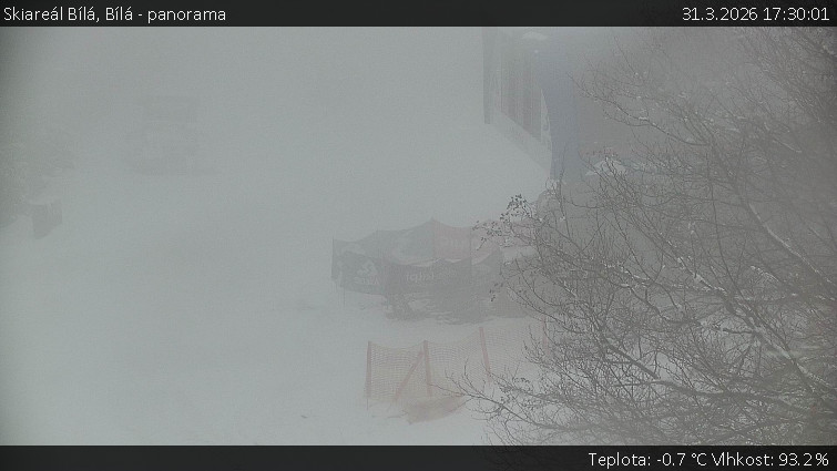 Skiareál Bílá - Bílá - panorama - 31.3.2026 v 17:30