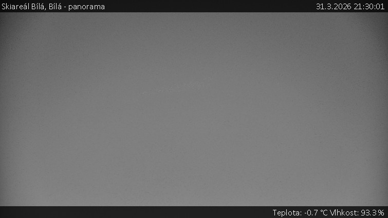 Skiareál Bílá - Bílá - panorama - 31.3.2026 v 21:30