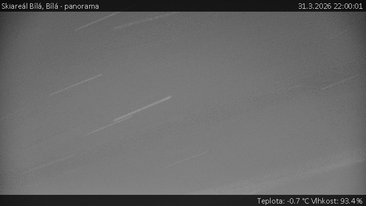 Skiareál Bílá - Bílá - panorama - 31.3.2026 v 22:00