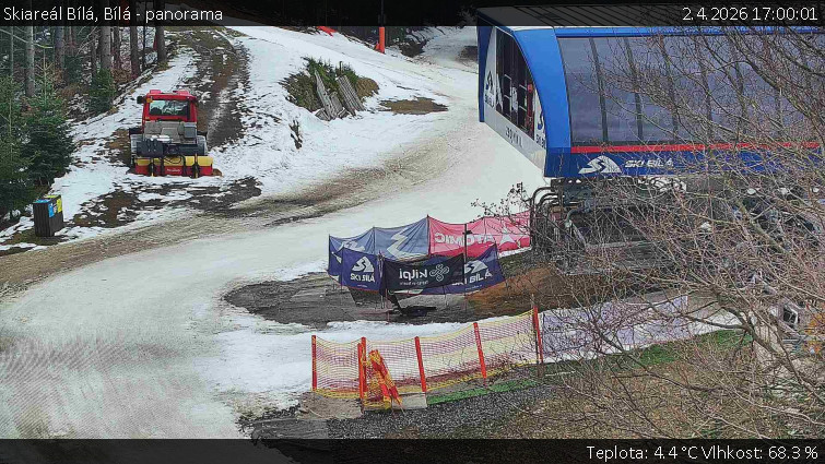 Skiareál Bílá - Bílá - panorama - 2.4.2026 v 17:00