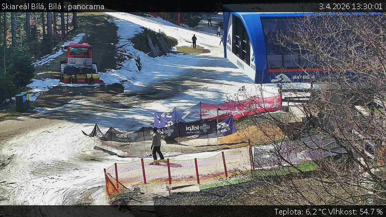 Skiareál Bílá - Bílá - panorama - 3.4.2026 v 13:30