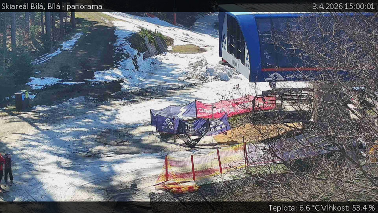 Skiareál Bílá - Bílá - panorama - 3.4.2026 v 15:00