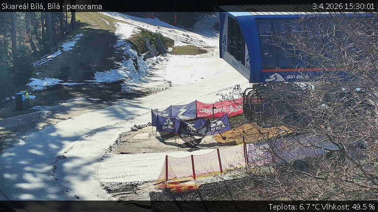 Skiareál Bílá - Bílá - panorama - 3.4.2026 v 15:30