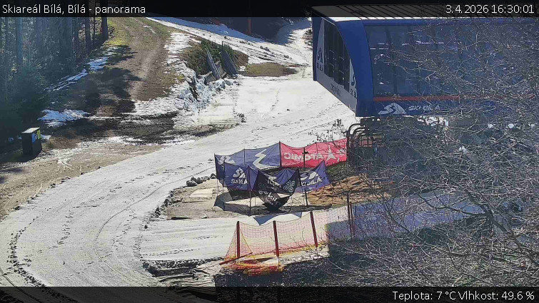 Skiareál Bílá - Bílá - panorama - 3.4.2026 v 16:30