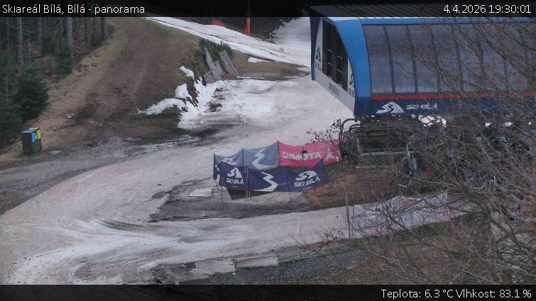 Skiareál Bílá - Bílá - panorama - 4.4.2026 v 19:30