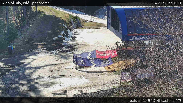 Skiareál Bílá - Bílá - panorama - 5.4.2026 v 15:30