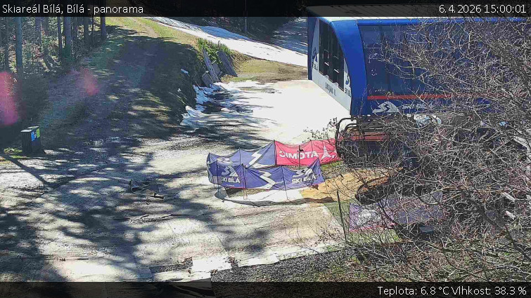 Skiareál Bílá - Bílá - panorama - 6.4.2026 v 15:00