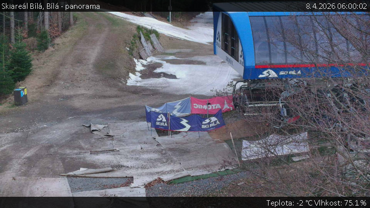 Skiareál Bílá - Bílá - panorama - 8.4.2026 v 06:00