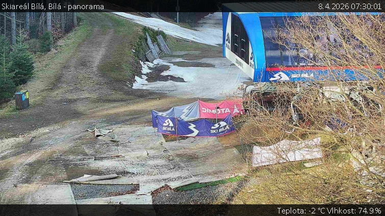 Skiareál Bílá - Bílá - panorama - 8.4.2026 v 07:30