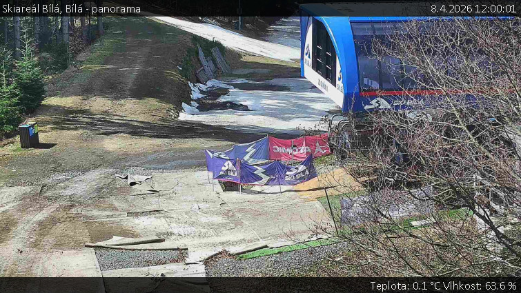 Skiareál Bílá - Bílá - panorama - 8.4.2026 v 12:00