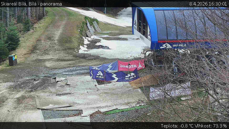 Skiareál Bílá - Bílá - panorama - 8.4.2026 v 16:30