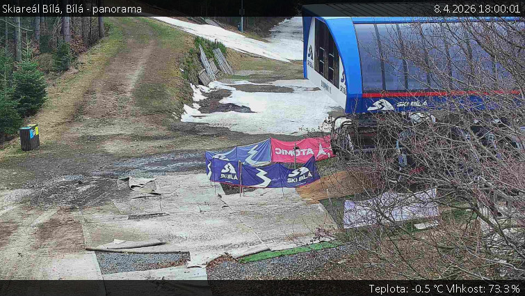 Skiareál Bílá - Bílá - panorama - 8.4.2026 v 18:00