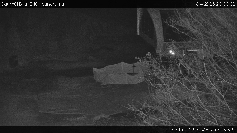 Skiareál Bílá - Bílá - panorama - 8.4.2026 v 20:30